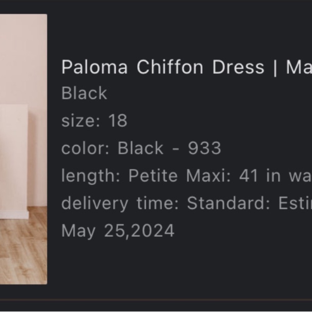 Revelry Black Maxi Dress